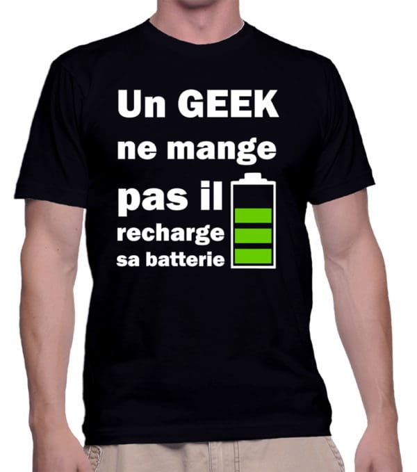 Un Geek ne mange pas, il recharge sa batterie ! 