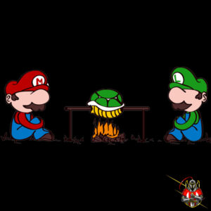 T-Shirt Mario & Luigi "Burn a Turtle"