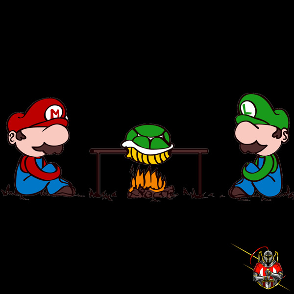 T-Shirt Mario & Luigi "Burn a Turtle"
