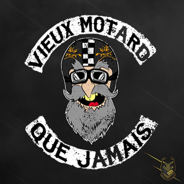 T-shirt Vieux Motard Que Jamais Impression Haute Qualité 100% Coton - Foto 13