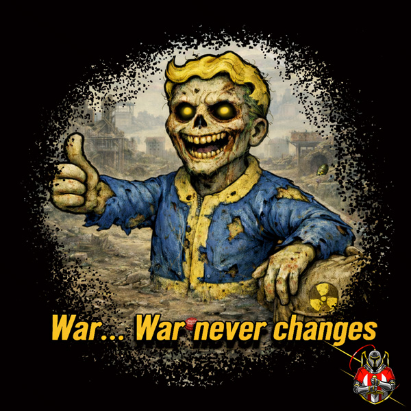 T-shirt fallout war never changes